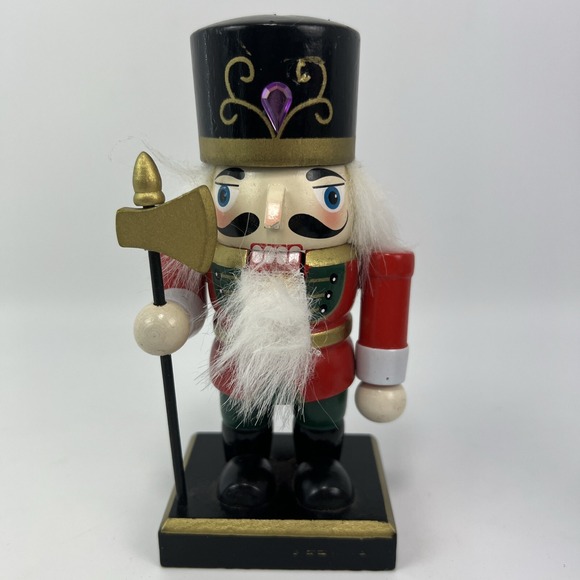 Lot Of 4 Merry Brite Nutcracker Wooden Figurines 6" Inches Tall - Picture 4 of 16